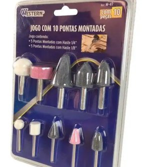 JOGO DE PONTAS MONTADAS COM 10 PEÇAS - 1/4