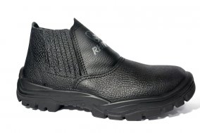 BOTINA DE SEGURANÇA ELÁSTICO TRUE LINE PRETO LINHA SOFT MONODENSIDADE