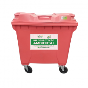 COLETOR 1000L PARA KIT AMBIENTAL LARANJA